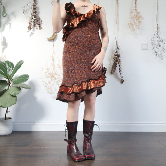 Autumnal knit dress - size S