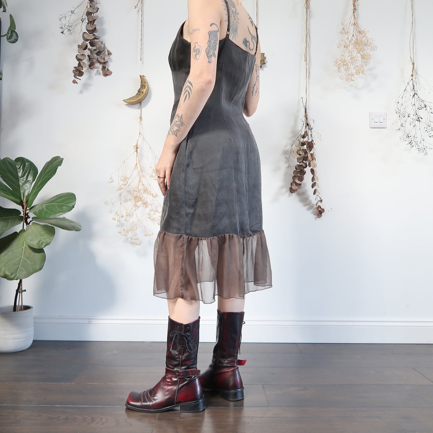Grey grunge dress - size M