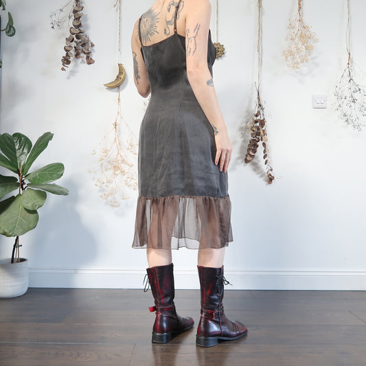 Grey grunge dress - size M