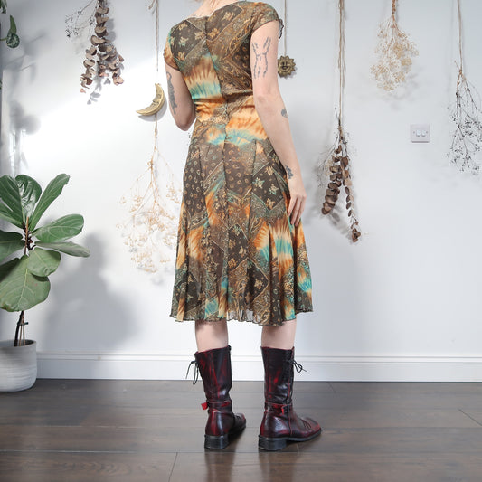 Mesh midi dress - size M