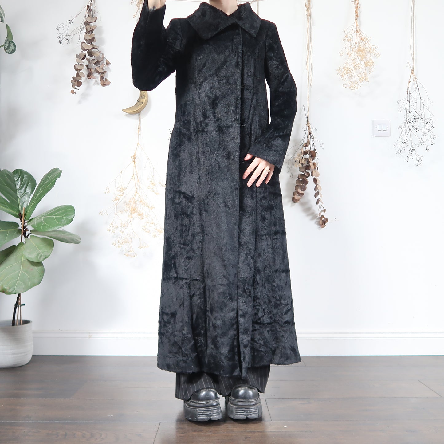 Black long coat- size M