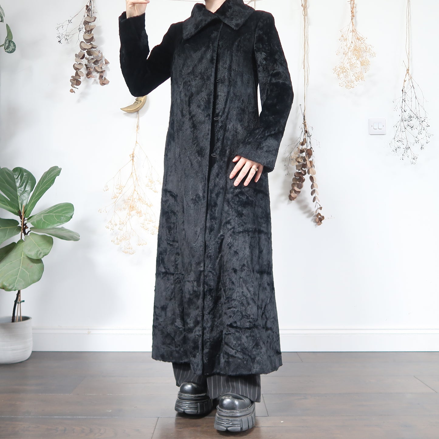 Black long coat- size M