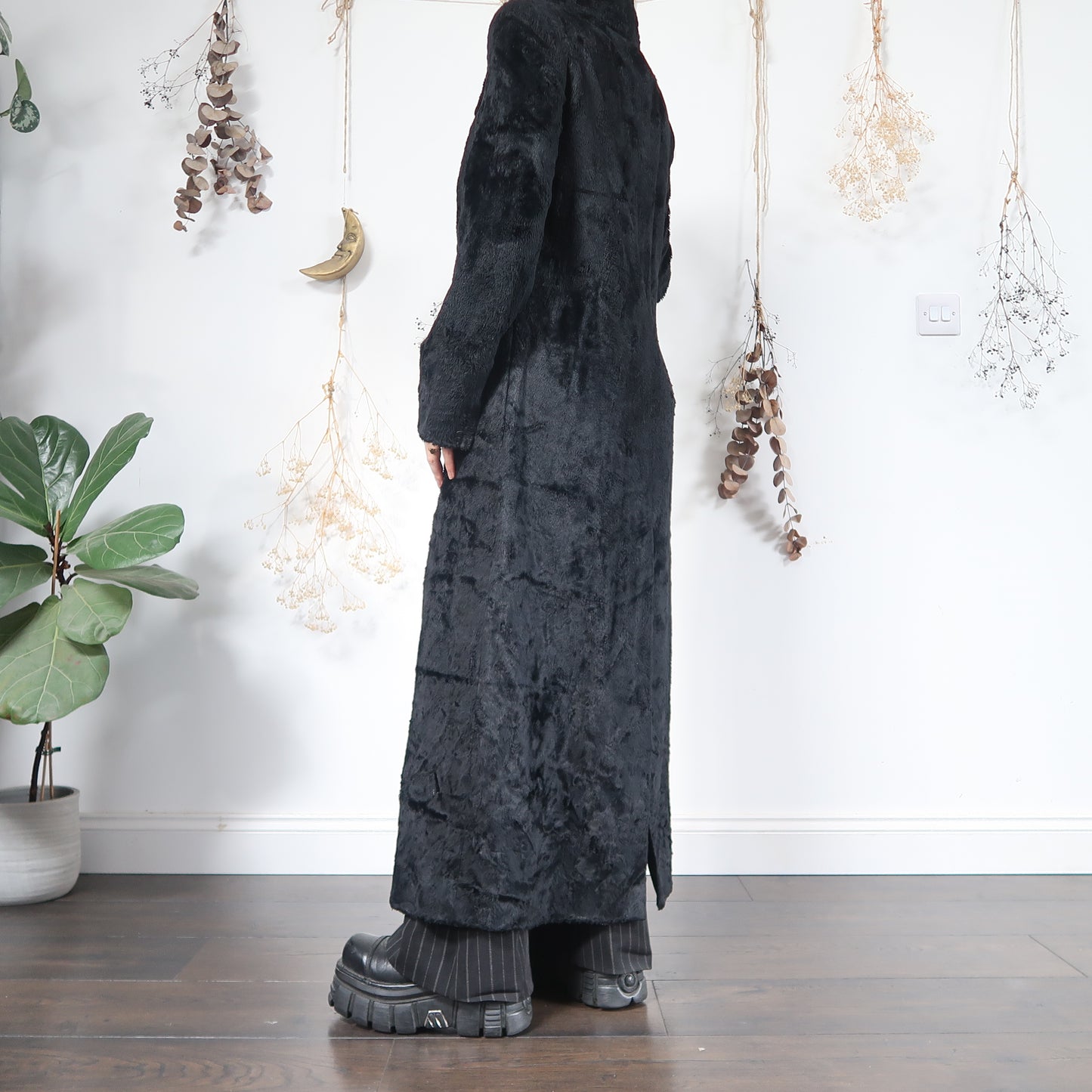 Black long coat- size M