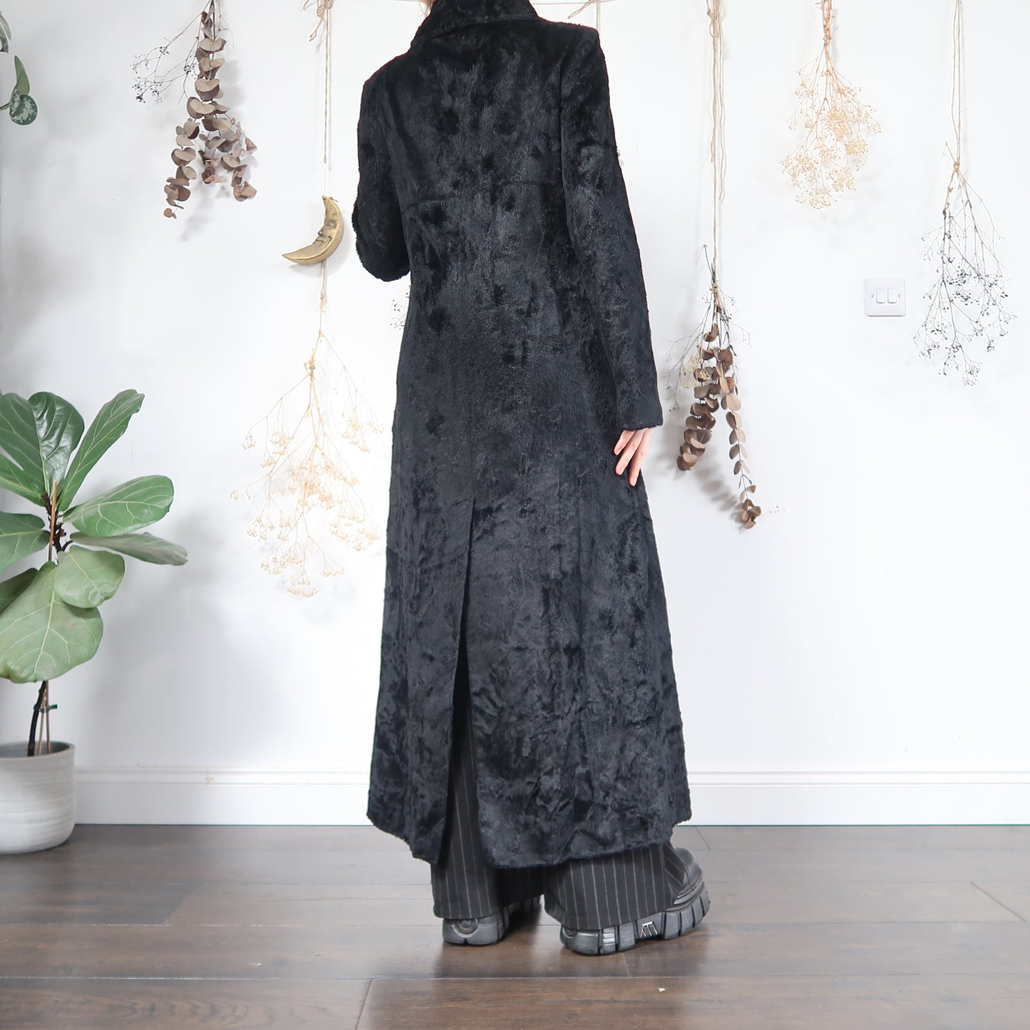 Black long coat- size M