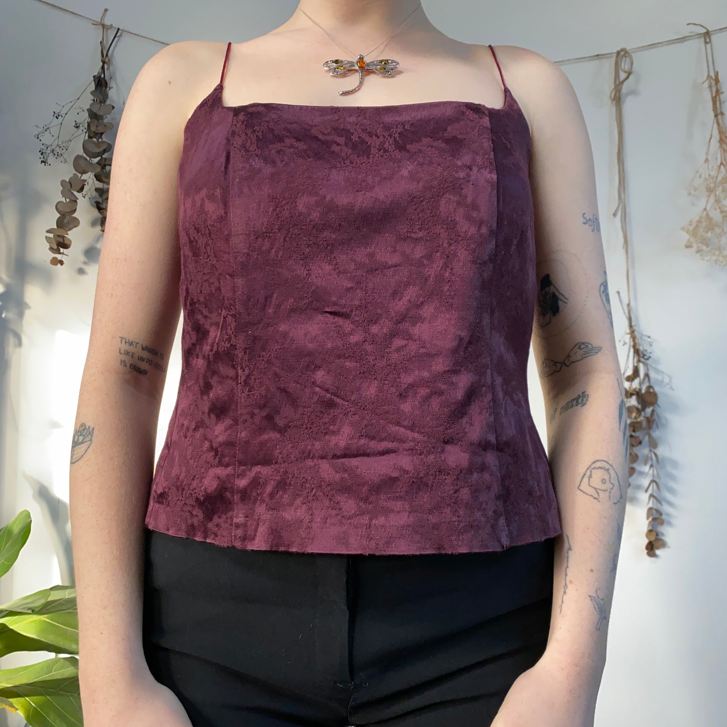 Purple corset top - size M/L