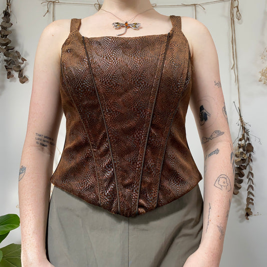 Brown corset - size M