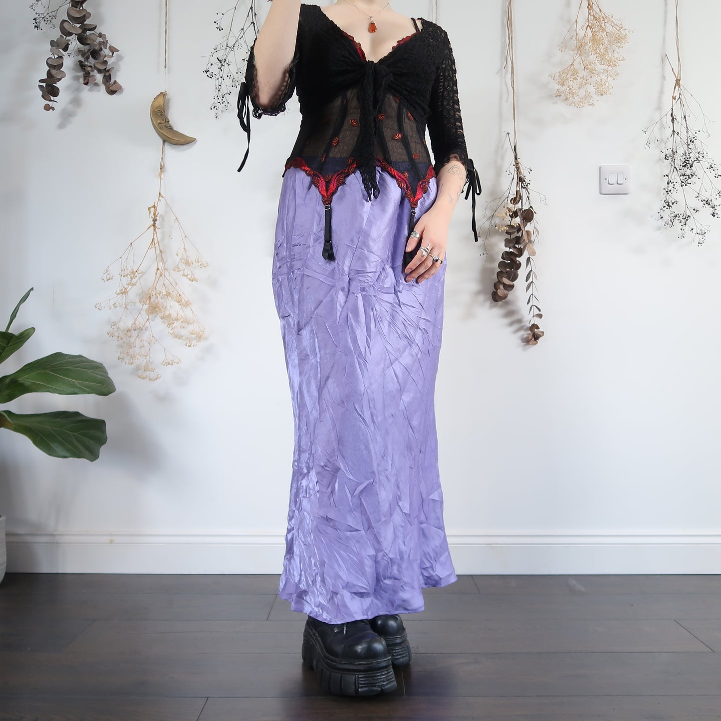 Lilac maxi skirt - size M