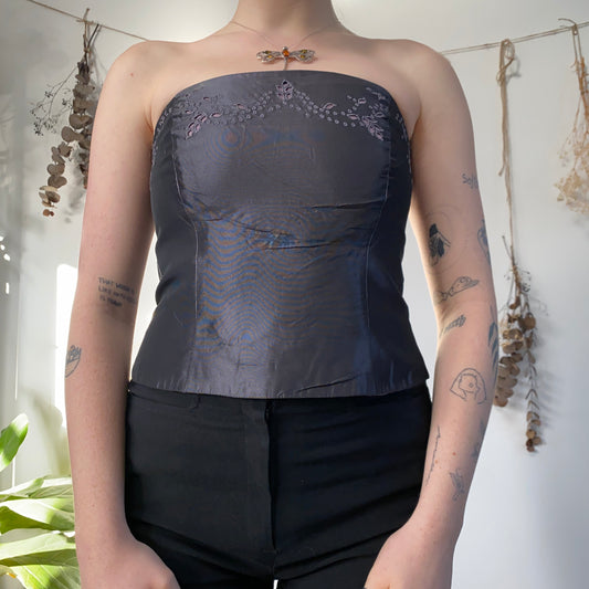 Purple slate corset - size M