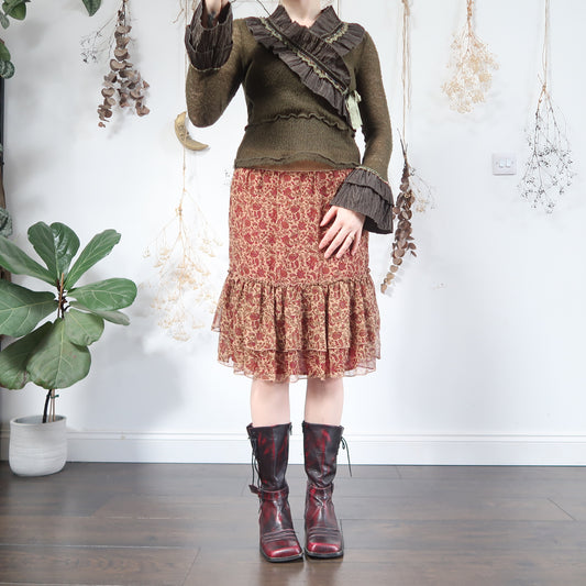 Silk skirt - size M/L