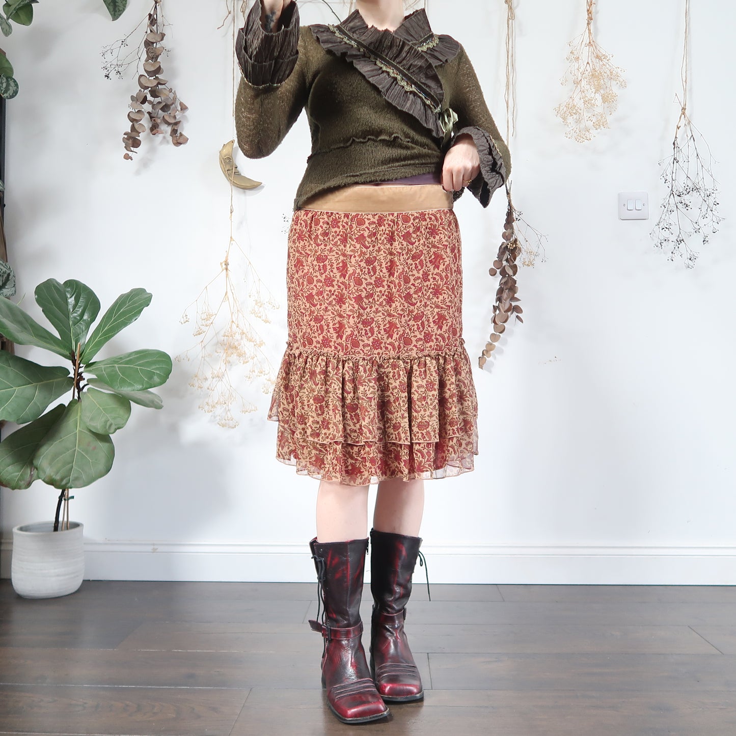 Silk skirt - size M/L