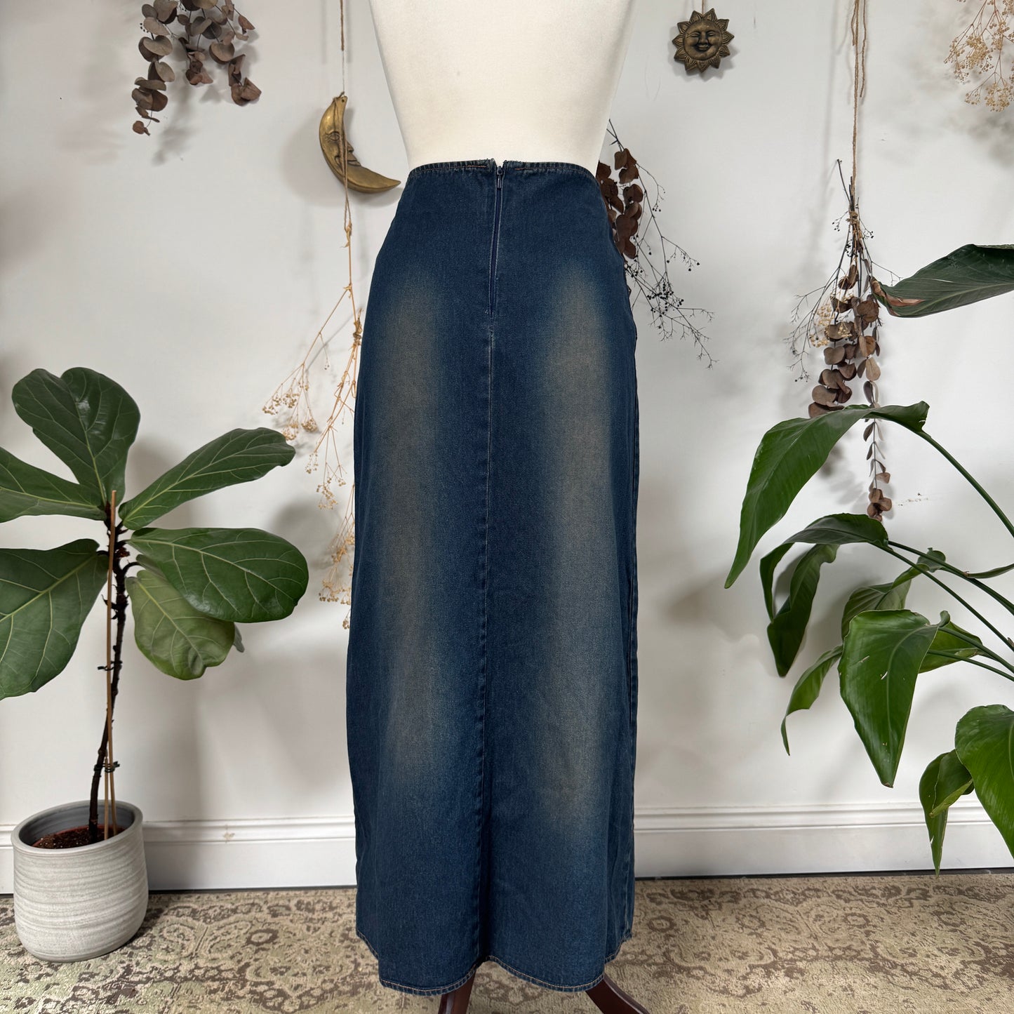 Denim maxi skirt - size S