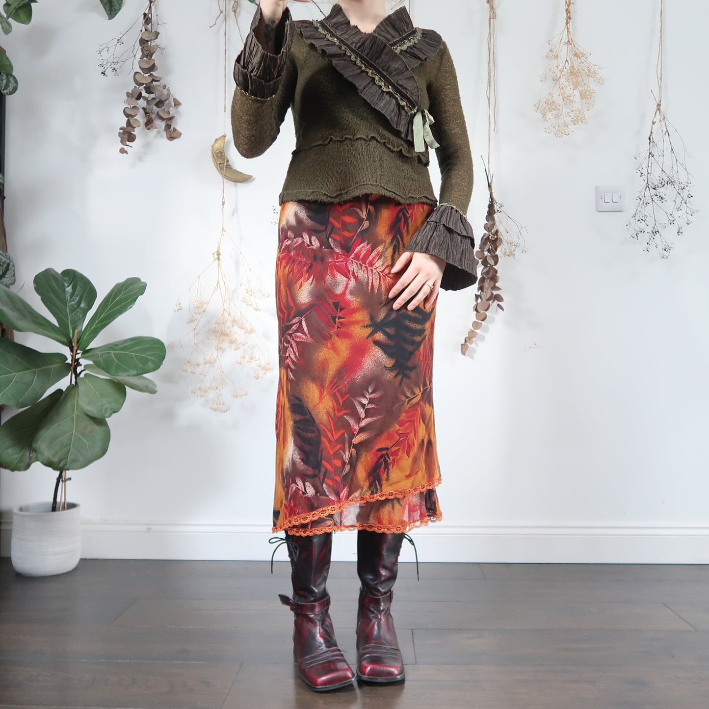 Orange skirt - size S/M