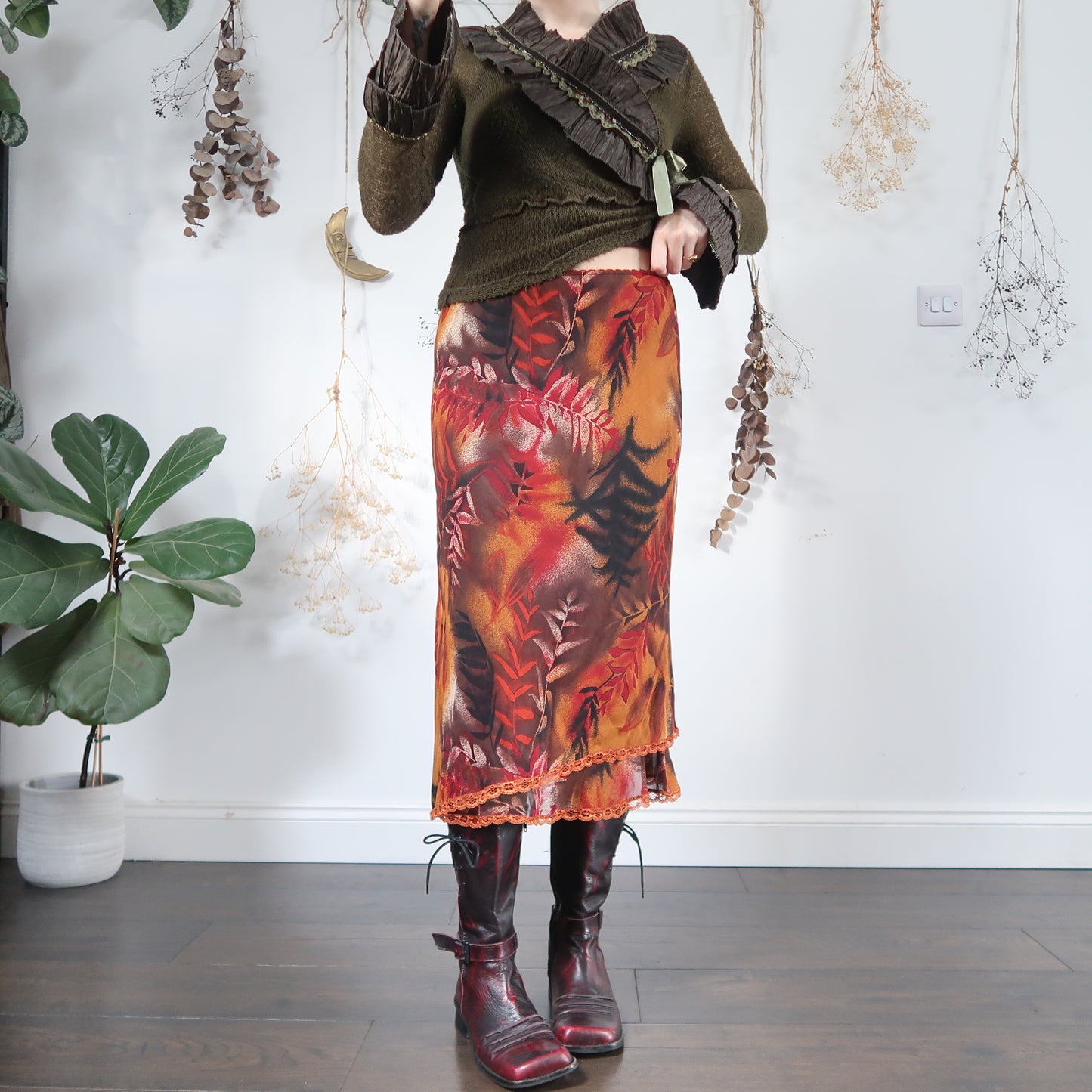 Orange skirt - size S/M