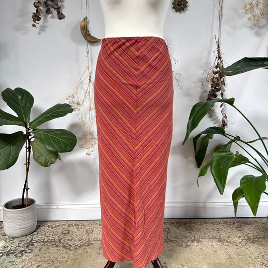 Striped linen skirt - size M
