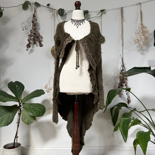 Zone Bleue khaki cardigan - size S