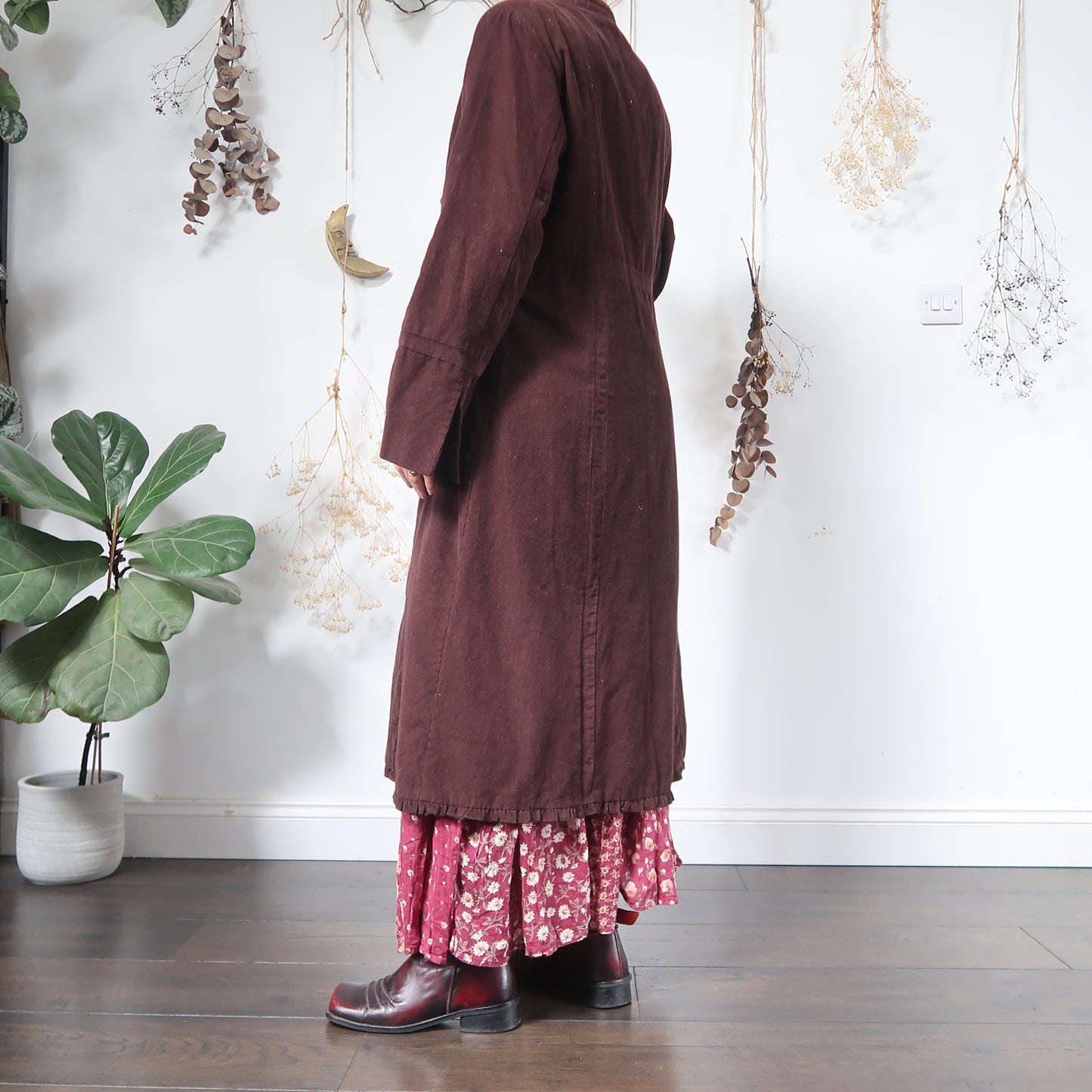 Brown cord jacket - size L