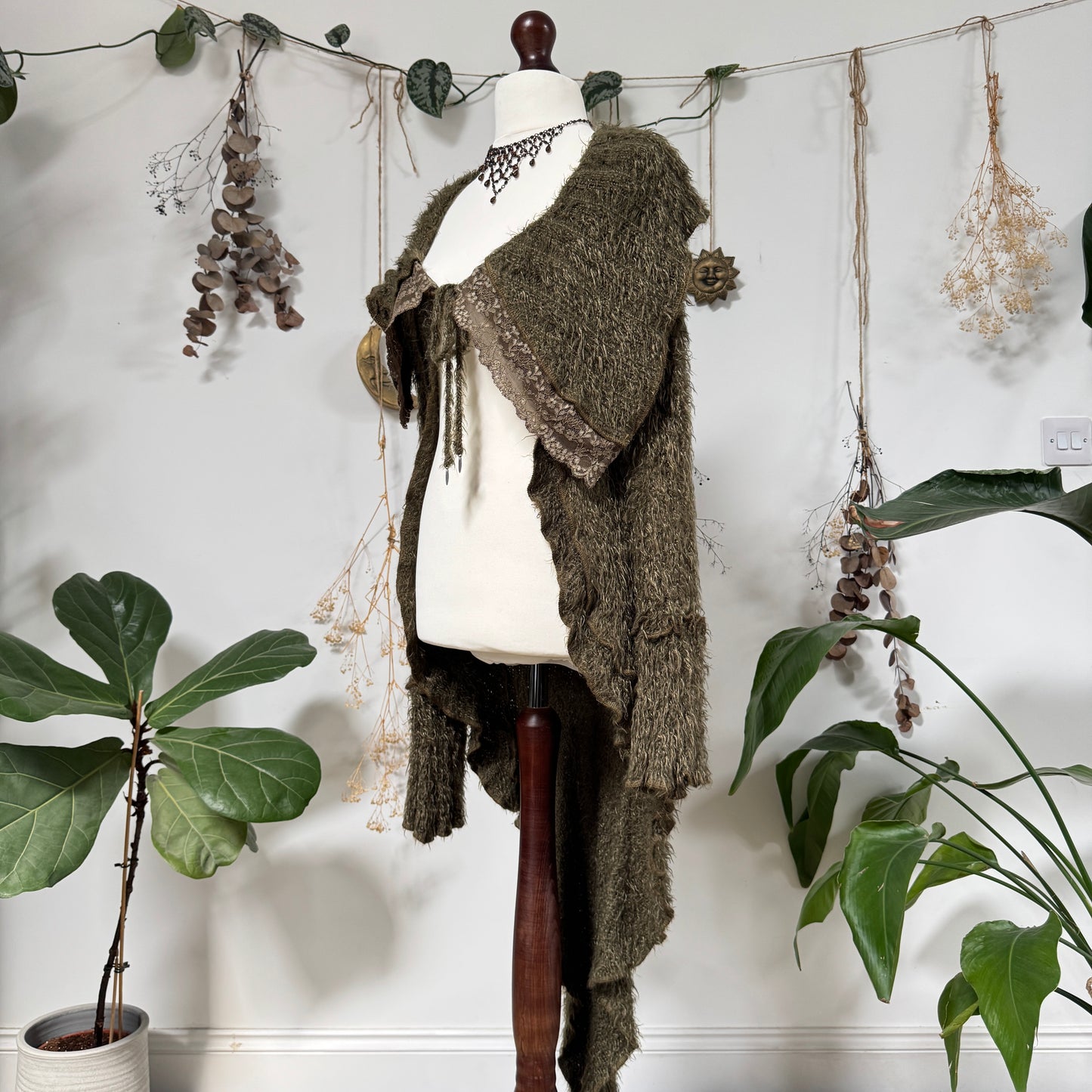Zone Bleue khaki cardigan - size S