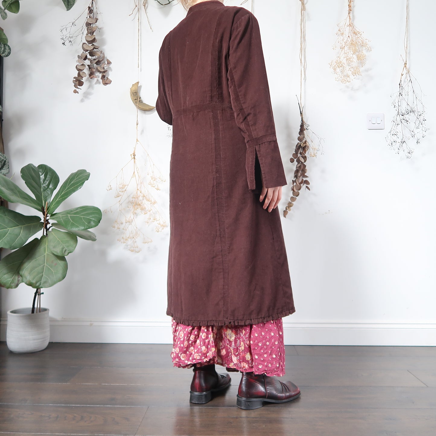 Brown cord jacket - size L