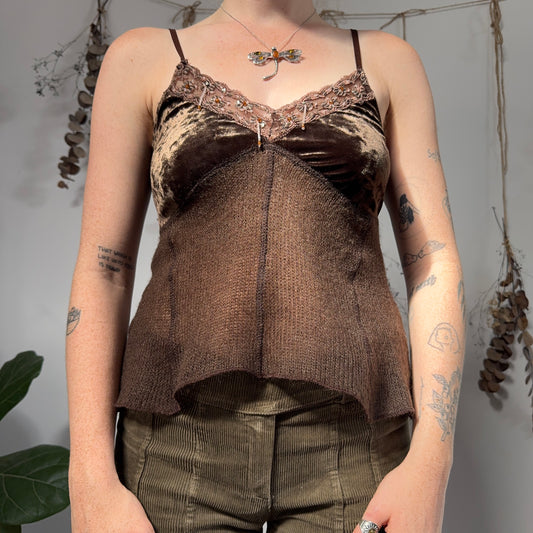 Brown cami - size S/M