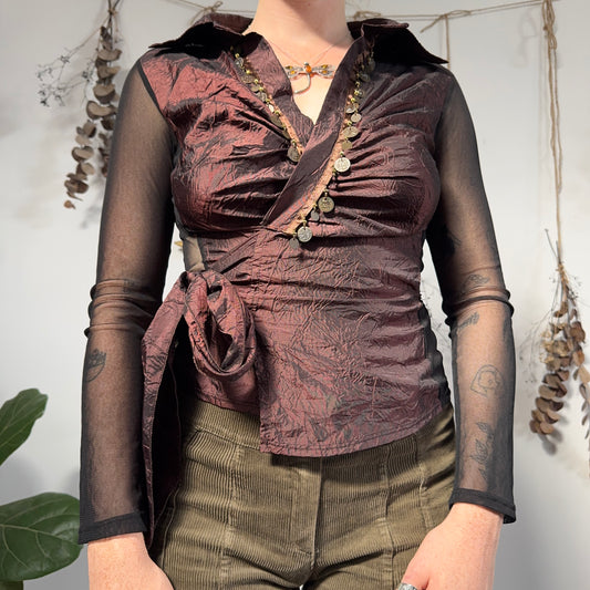 Wrap blouse - size M