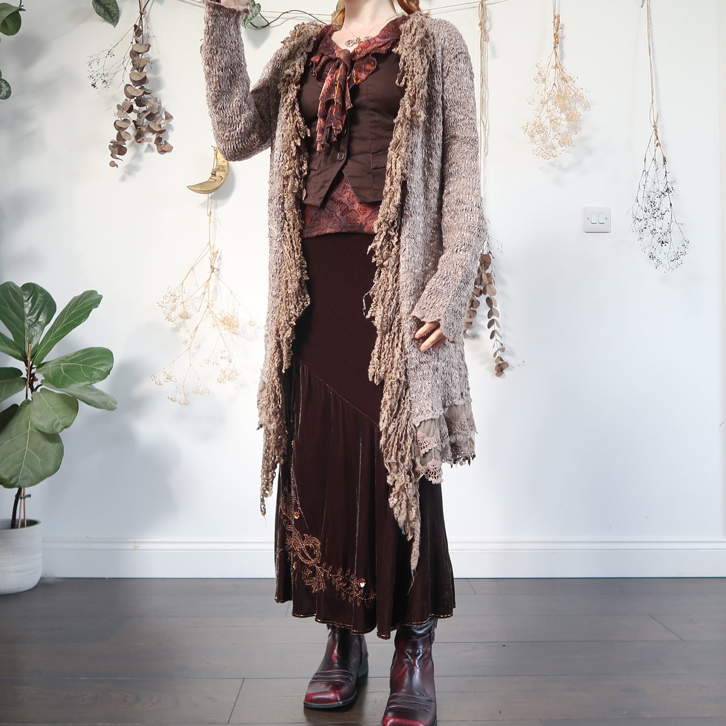 Earthy knit cardigan - size L/XL