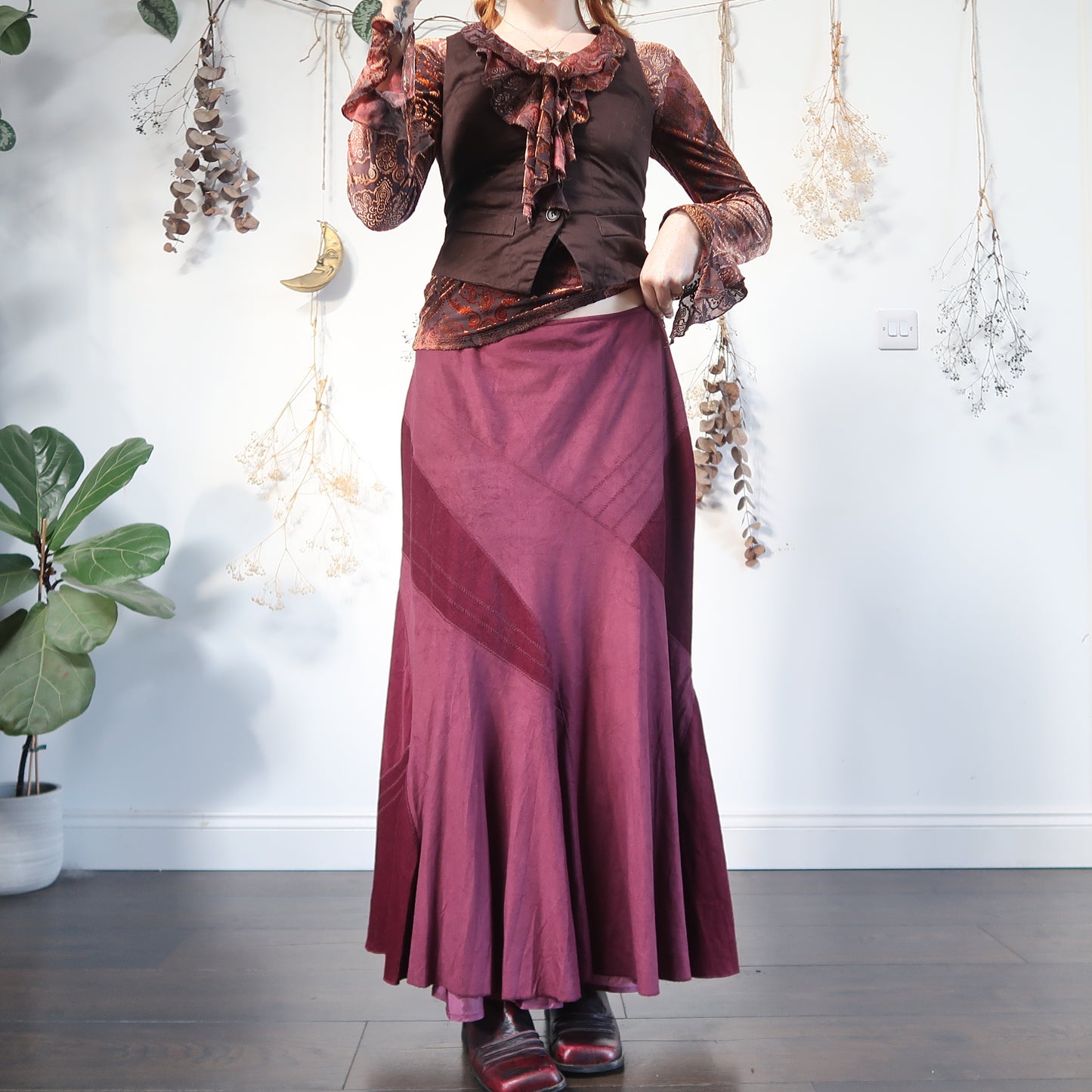 Purple maxi skirt - size M/L