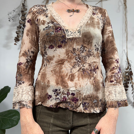 Earthy blouse - size M