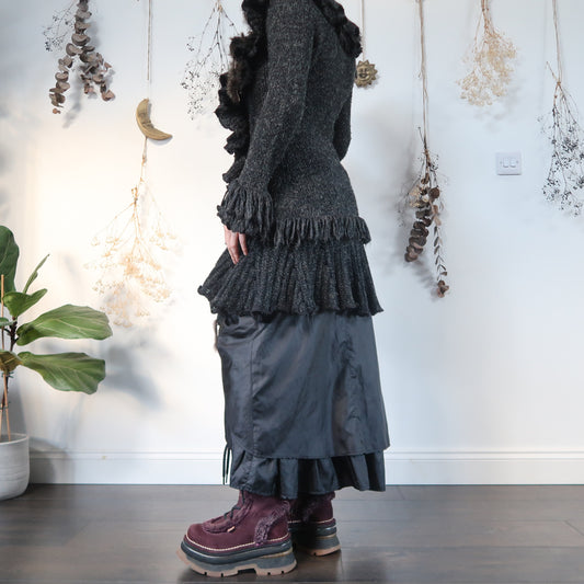 Grey knit cardigan - size M