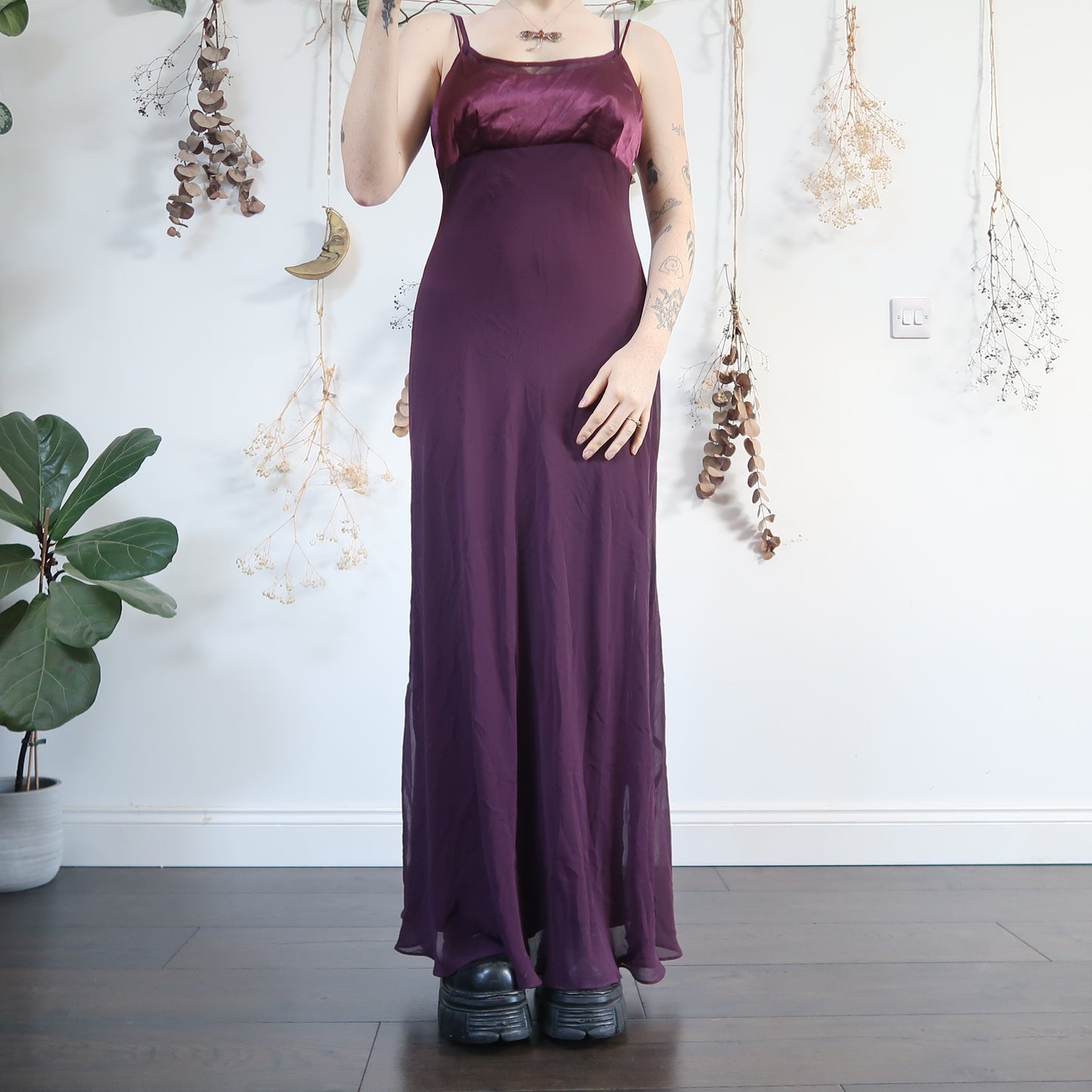 Purple evening dress - size M