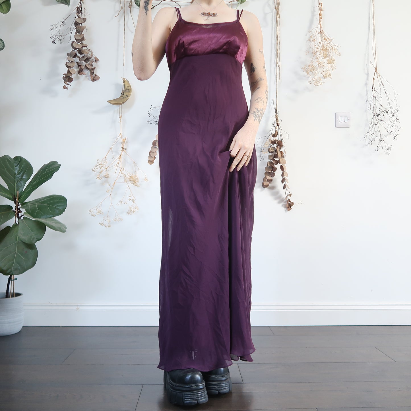 Purple evening dress - size M