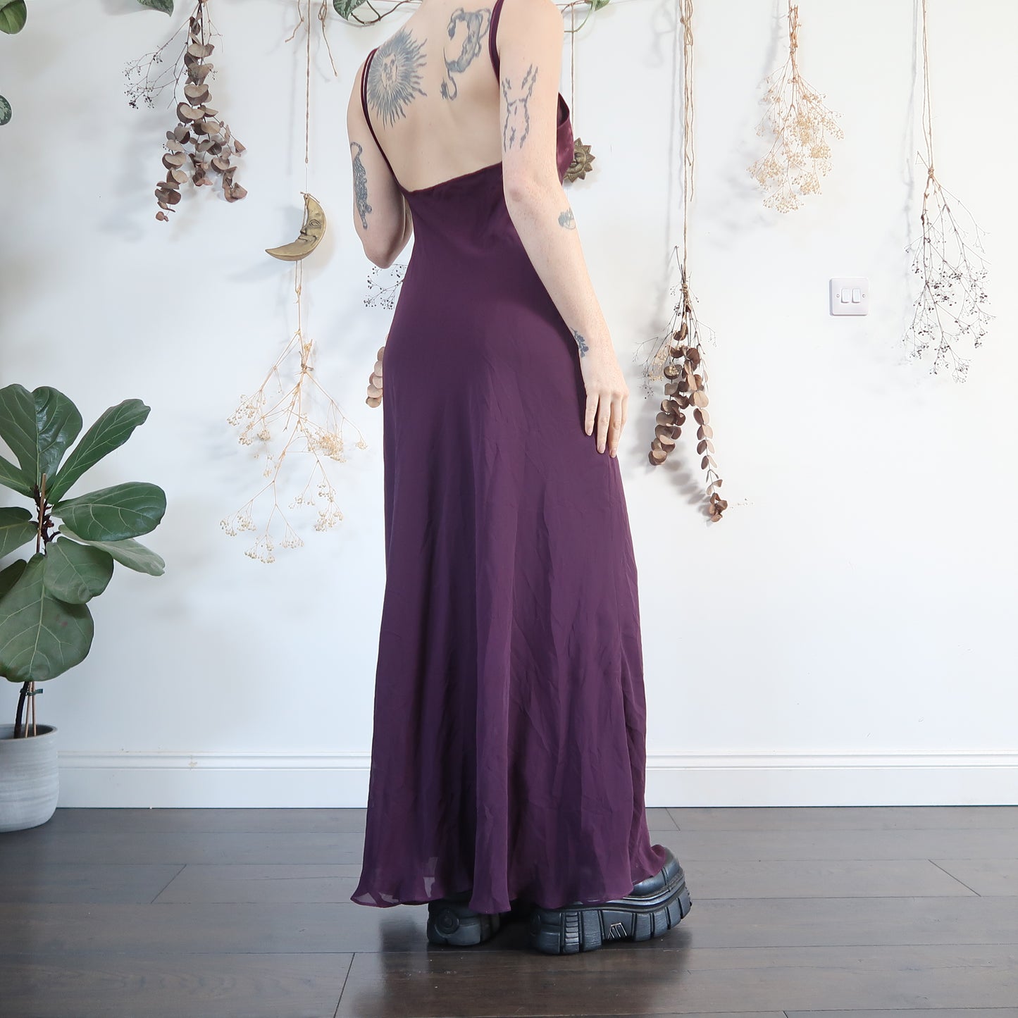 Purple evening dress - size M