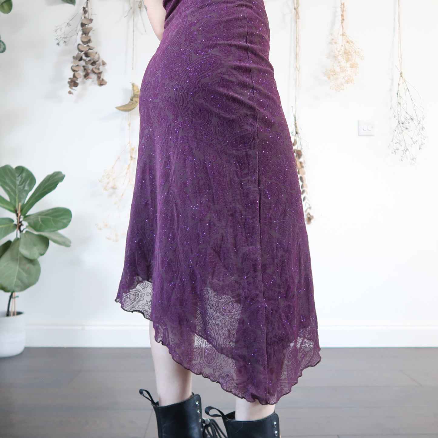 Purple mesh dress - size S/M