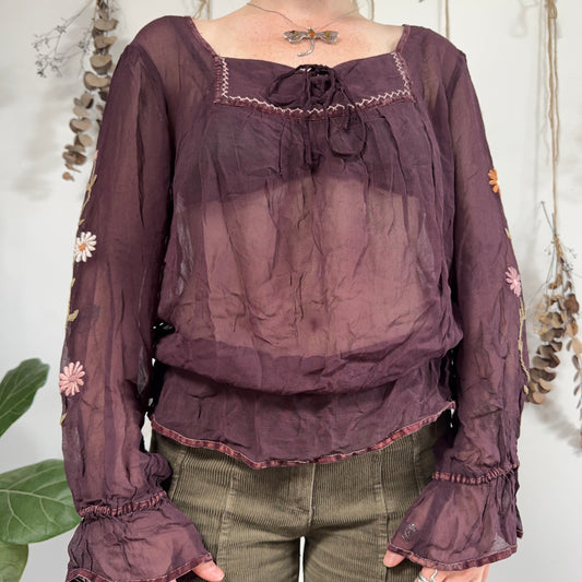 Purple blouse - size L