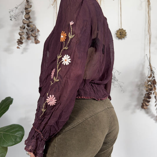 Purple blouse - size L