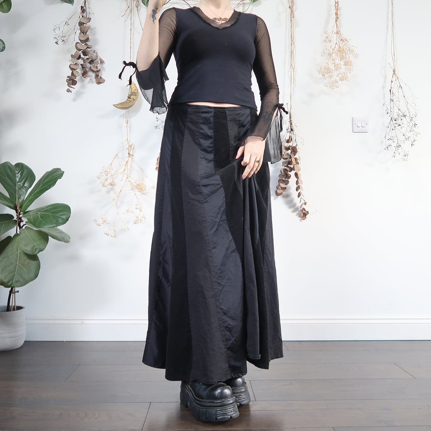 Black maxi skirt - size M