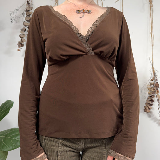 Brown top - size M/L