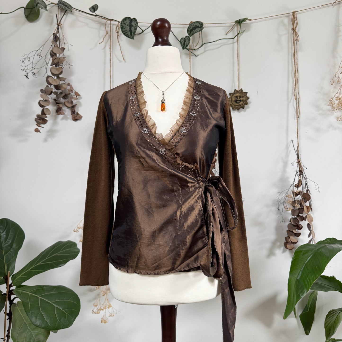 Wrap blouse - size S/M