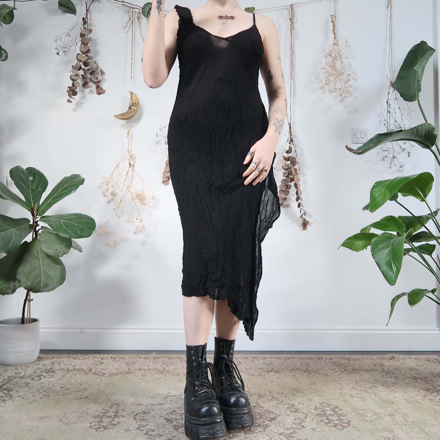 Ghost black dress - size M