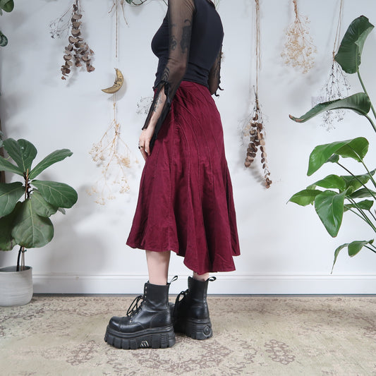 Berry cord skirt - size S/M