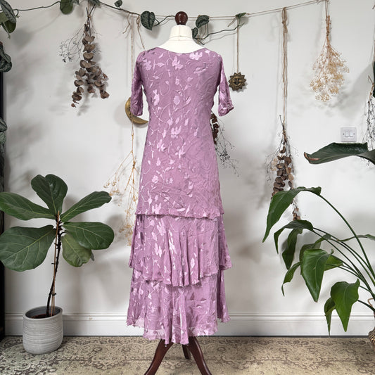 Lilac devore dress - size S/M
