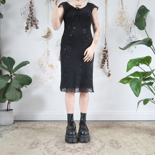 Black midi dress - size S/M