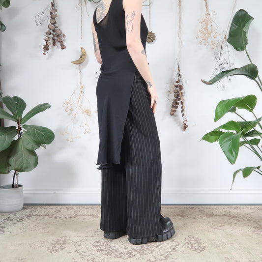 Black slip dress - size M/L