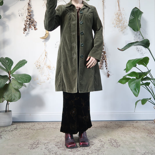 Green velvet jacket - size M