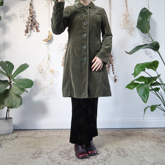 Green velvet jacket - size M