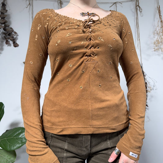 Tan blouse - size S/M