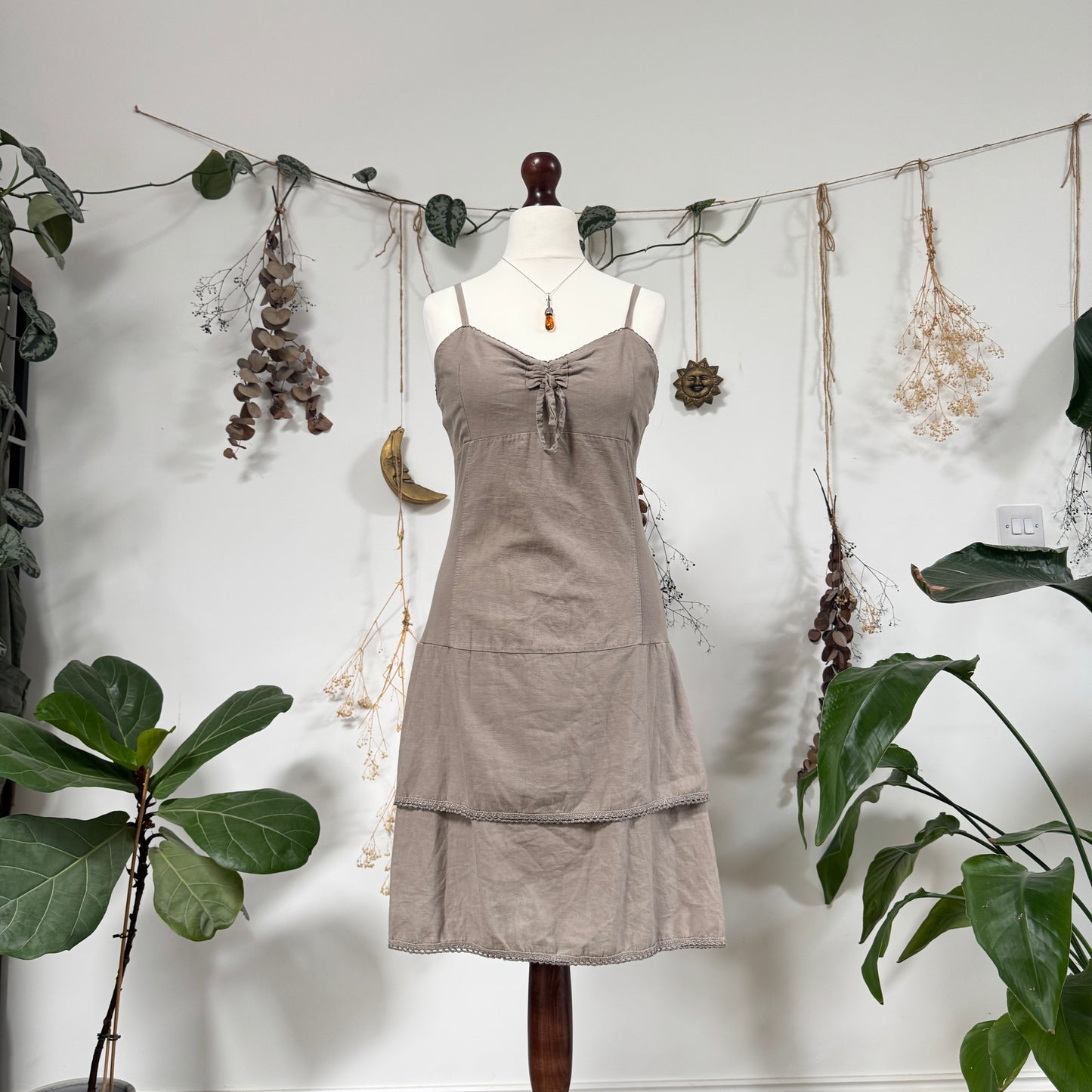 Stone summer dress - size M