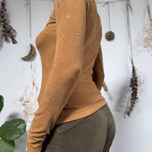 Tan blouse - size S/M