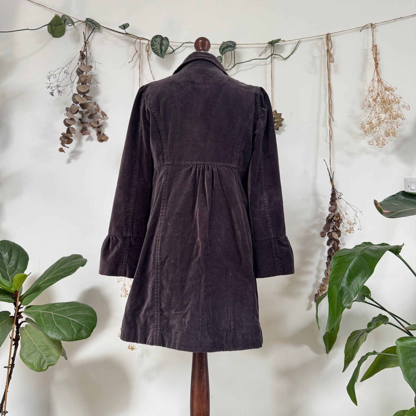 Slate velvet jacket - size M/L
