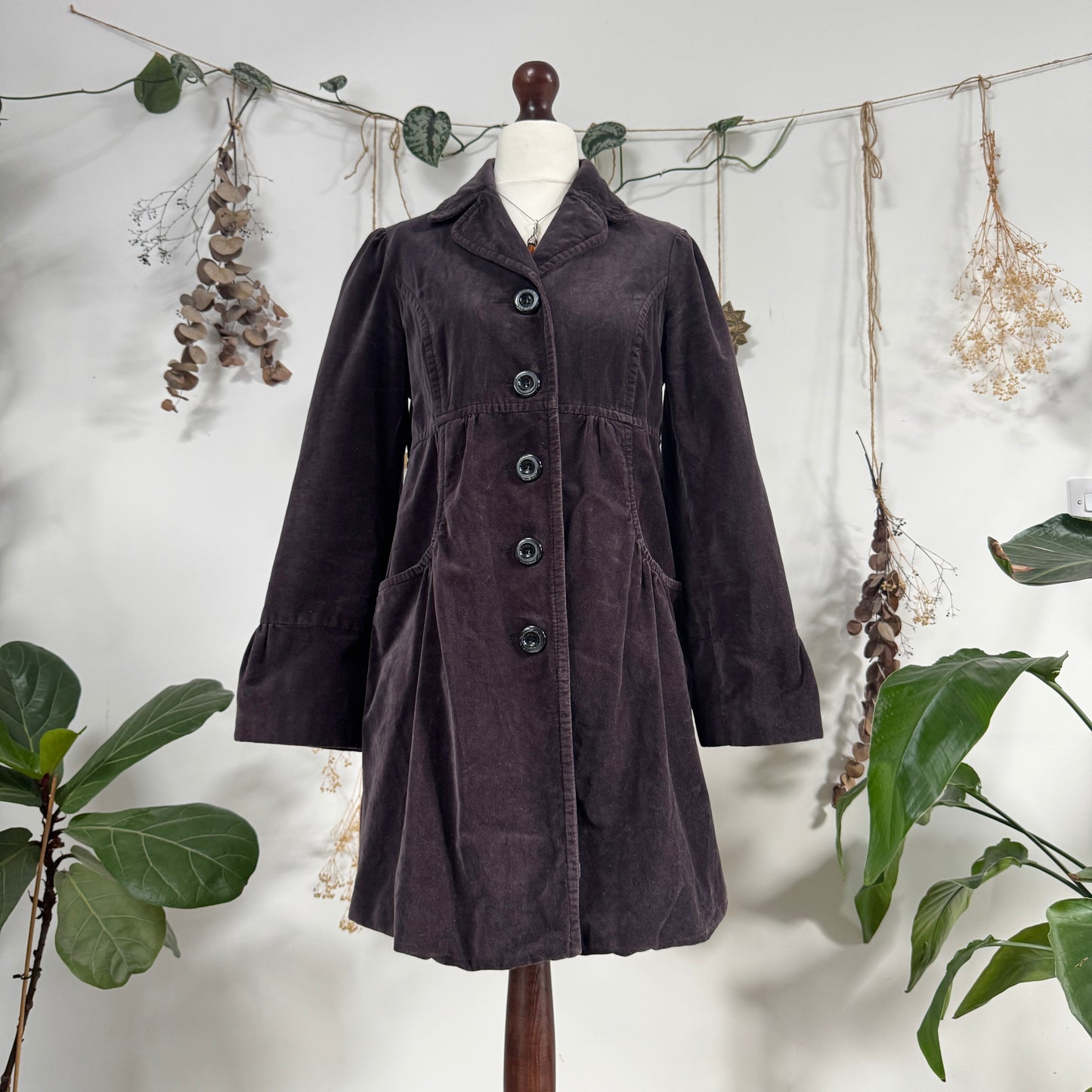 Slate velvet jacket - size M/L