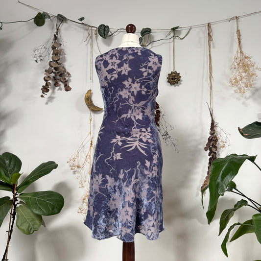 Velvet burnout dress - size M